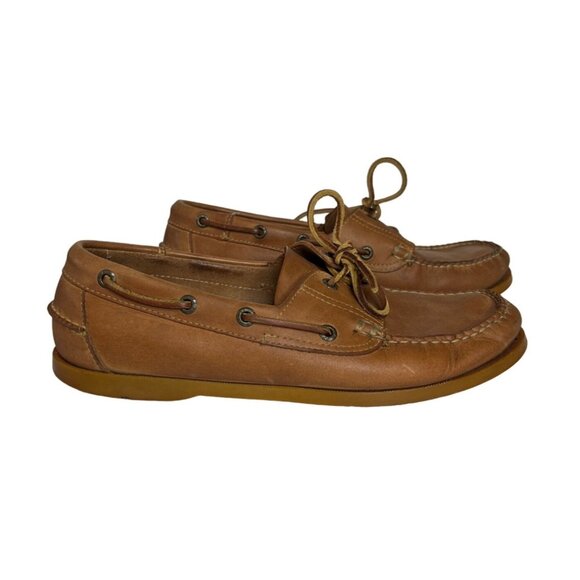 L.L. Bean Mens Loafers Shoes Brown Slip On Size 9 D - Picture 1 of 10